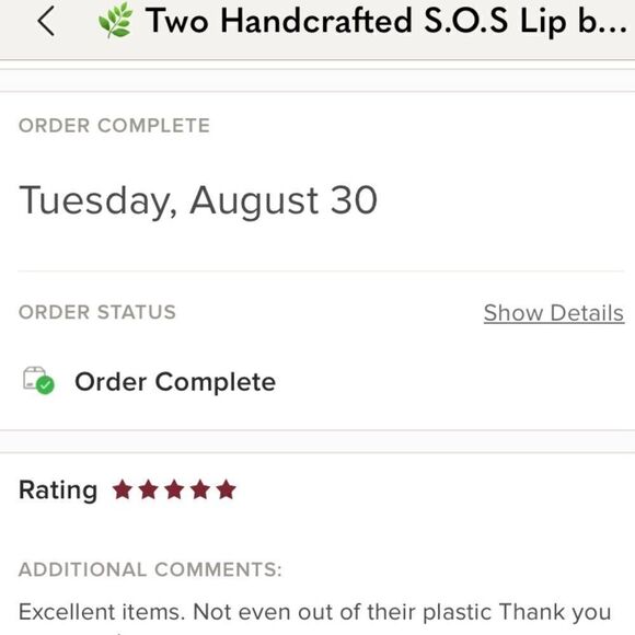 HOSTâPICKđżÂ TwoâHandcraftedâS.O.SâLipâBalms - Picture 5 of 9